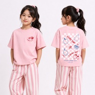 Amigo Kids Short Sleeve Boxy - Boxy Picnic Time Short Sleeve Kids T-Shirt
