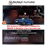 BMW 3 Series G20 F30 E90 E46 E36 6D Floor mats Premium Carmats M3 Mpower Luxury carpet kereta