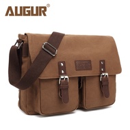 AUGUR bag for men canvas chest shoulder body sling tote travel coach crossbody school waterproof