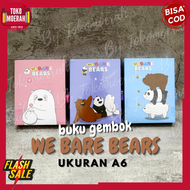 FREE ONGKIR BUKU GEMBOK LUCU TERMURAH BISA COD / BUKU GEMBOK WE BARE BEARS WBB / BUKU TULIS BUKU GEMBOK KUNCI NOTEBOOK BISA DI KUNCI BUKU DIARY MURAH [ TOKO MOERAH ]