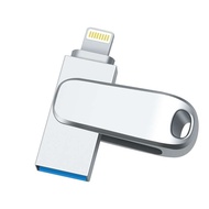 Apple iPhone U Disk USB Flash Drive สําหรับคอมพิวเตอร์ iPad Android โทรศัพท์มือถือ Huawei การเข้ารหัสโลหะความเร็วสูง