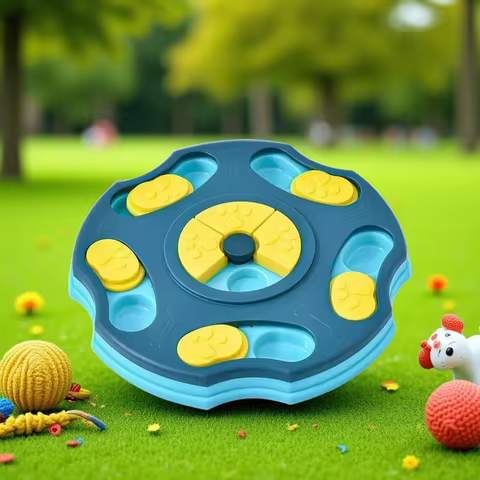 Dog Puzzle Toys Slow Feeder Interactive Increase Puppy IQ Food Dispenser Slowly Eating NonSlip Bowl 