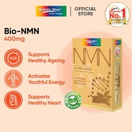 Exp Feb 2027 Holistic Way Bio-NMN 400mg Supplement - Boost NAD+ | Anti-Ageing | Vegan (15 Powder Sac