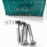 CHW Steel Wood Screw 1" x 6 Wood Screw/ (A165)