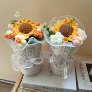 teachers day gift customised teachers day gift set teachers day gift Creative Knitted Wool Sunflower