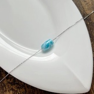 玉化拉利瑪 海紋石 925銀針鍊 改善溝通技巧 消除整日工作疲勞