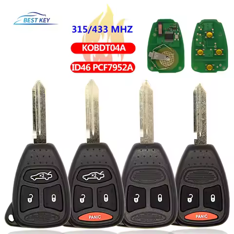 BEST KEY Remote Car Key For Dodge RAM JEEP Commander Compass Grand Cherokee Liberty Wrangler Chrysle