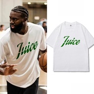 【SG】 Jaylen Brown Signed T-Shirt 7Uice Celtics Playoffs American Style Pure Cotton Short Sleeve Bask