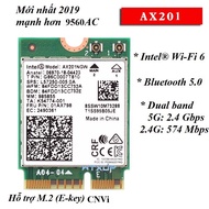 Intel 6 Ax201Nngw AX201 Bluetooth 5.0 NGFF Key-E CNVi Card Dual Band 2400Mbps