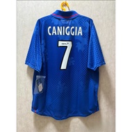 High-quality 2002-2003 season Glasgow Rangers home retro sports kit – CANIGGIA #7
