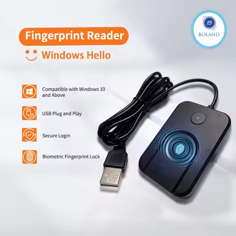 New Windows 10 11 Hello Biometric Fingerprint Login USB Reader Scanner Module Device Biometrics Secu