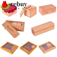 REBUY Wooden Brain Teaser Puzzle, Unlock Luban Lock IQ Puzzle Mind Brain Teaser, Intellectual Develo