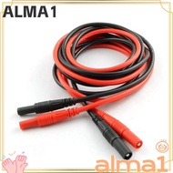 ALMA 1/2pcs Male-to-Female Banana Plug, 4mm 100CM/ 39.37inch Meter Test Lead Extension, CATII 1000V 