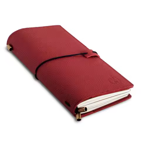 Regular Size Travelers Notebook with Pockets 4.5x8.5 11.5cm x 22cm Refillable Travelers Journal Beau