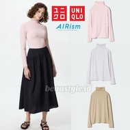 AIRism UV Protection High Neck T-shirt Long Sleeve Inner Turtle High Neck High Collar Long Sleeve Un