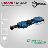 Bosch Cordless Ratchet Wrench / Kunci Rachet Baterai 18Volt SQ 3/8" 60Nm GRC 18V-60 (UNIT ONLY)