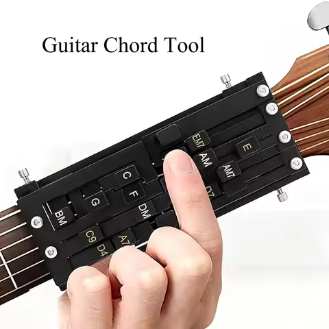 Miwayer Guitar Chord Tool – Press Easily, No More Sore Fingers, Includes Em/Am/C/D/G/F/Bm etc, Guita