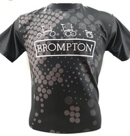 Kaos Brompton Hitam Baju brompton Black Kaos sepeda brompton Hitam