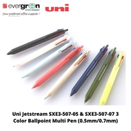 Uni Jetstream SXE3-507-05 &amp; SXE3-507-07 3 Color Ballpoint Multi Pen (0.5mm/0.7mm)
