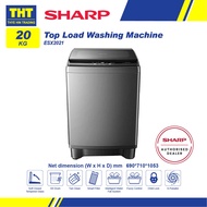 Sharp 20KG Soft Close Tempered Glass Lid Washing Machine ESX2021