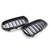 1Pair Car Grille Double Line Front Kidney for F15 F16 X5 X6 F85 F86 X5M X6M 2014-2018 Replacement Ra