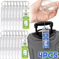 5Pc Cruise Luggage Suitcase Tag PVC Clear Waterproof Label Holder for Royal Caribbean & Celebrity Cr