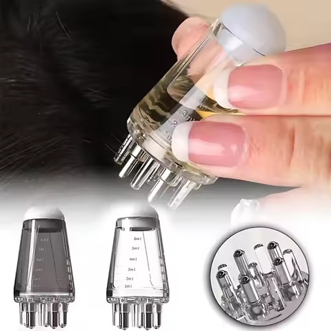 1/2/3/4pcs Mini Portable Scalp Massage Comb Tool To Assist In Combing Hair Root With Liquid Featurin