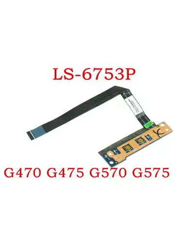 Power Button Board with Cable Replacement for Lenovo G575 G570 G470 G470AX LS-6753P