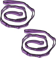 2pcs Nylon Daisy Chain 6 Loop Adjustable Multipurpose Strap Rope 25kN Strong Climbing Straps 43 Inch