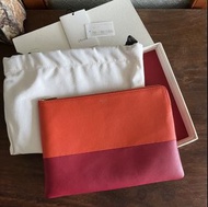 Old Celine classic vintage pouch clutch wallet bag經典中古復古真皮手拿包銀包#282