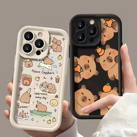 Cartoon Cute Capybaras New Phone Case For Oppo Realme C65 C63 C67 C55 C53 C35 C33 C31 13 12 11 GT6 G