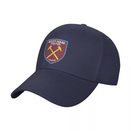 West Ham United F.C. logo Solid Color Cap Baseball Cap Curved Brim Hat Hat Unisex Sports Outdoor Sun Hat Adjustable 9 Colors