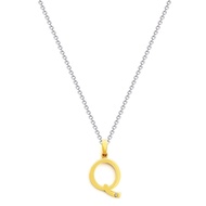 FAR EAST 9K/375 Yellow Gold Letter Q Diamond Pendant