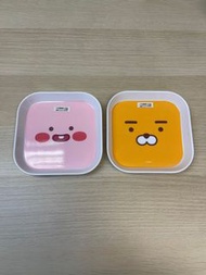 韓國 daiso Kakao friends apeach and ryan 餐具 正方形碟 一對