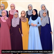 JUBAH MUSLIMAH BASIC PLAIN / JUBAH PLUS SIZE /  JUBAH SALE 💥 ALIYAH PLAIN JUBAH AYANNA / JUBAH BRIDESMAID