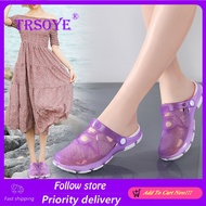 TRSOYE Fashion Sandals for Women New Ladies Beach Shoes Hole Shoes Plastic Jelly Shoes Baotou Slippers Soft Bottom Size 34-41