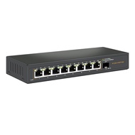 2.5G Unmanaged Ethernet Switch with 8 x 2.5G Base-T Ports and 1 x 10G SFP Uplink Port, Compatible wi