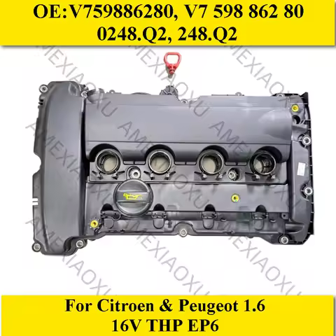 For Citroen & Peugeot 1.6 16V THP EP6 Petrol Engine Cylinder Valve Cover&Gasket V759886280, V7 598 8