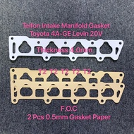 T2 TOYOTA 4A-GE LEVIN 20V AE86 TEFLON INTAKE MANIFOLD GASKET 4MM BALCK TOP