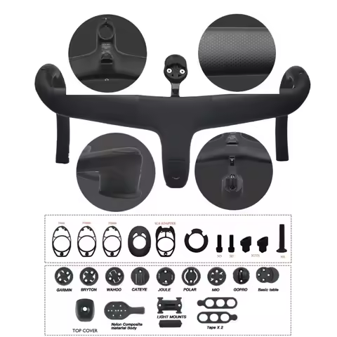 Per SL7 SL8 instradamento interno manubrio per bicicletta da strada T1000 carbonio integrato Cockpit