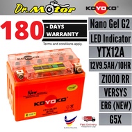 YTX12A-BS YTX12A BTX9 Koyoko Gel G2 Battery Batteri Bateri 100% Original KOYOKO  SYM Symphony 250  Kawasaki Z1000RR