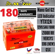 YTX12A-BS YTX12A BTX9 Koyoko Gel G2 Battery Batteri Bateri 100% Original KOYOKO  SYM Symphony 250  K