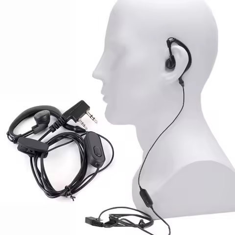 Earphone K Port Headsets For Walkie Talkie Accessories QuanSheng Baofeng UV 5R 5re 5ra Uv 5r UV-82 B