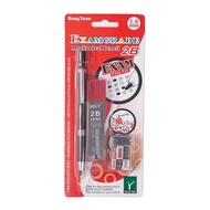 2mm Mechanical Pencils with 2B Refills and Eraser Black Japanese Style Student Manga Draw Pencil Wri