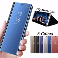 Flip Mirror Realme 5 5I Clear View Standing Cover Realme 5I AUTOLOCK