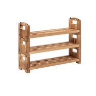 [kwbyle] Wooden Egg Rack Solid Wood 3 Tier Egg Display Stand Rustic Design for Pantry, Farmers Marke