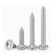 304 Stainless Steel Cross Round Head with Gasket Self Tapping Screw Pan Head Self Tapping Small Screw M3 M3.5 M4 M5 M6