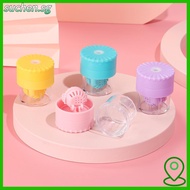 SUCHENSG Glasses Lenses Box Portable Rotatable Plastic Glasses Lenses Container