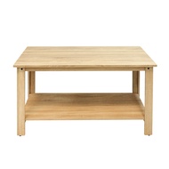 [特價]JP Kagu 台灣製日式木製長方形雙層茶几120x60cm(矮桌/和室桌)梧桐色