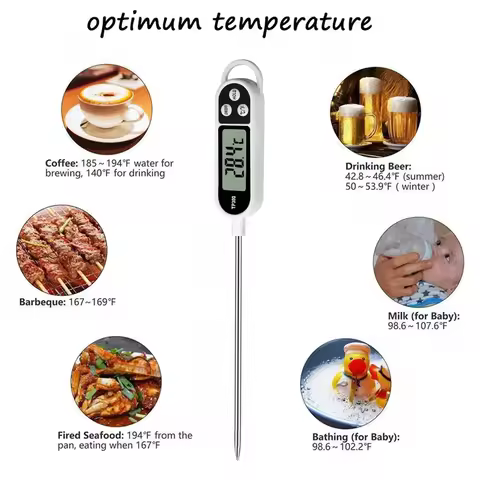 Food Thermometer TP300 Digital Kitchen Thermometer For Meat Cooking Food Probe BBQ Electronic Oven K